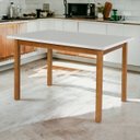 Ver imagem 1 de Oferta Mesa Elisa para Sala de Jantar Offwhite 120cm