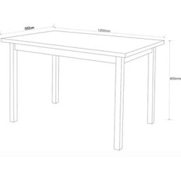 Oferta Mesa Elisa para Sala de Jantar Offwhite 120cm - 4