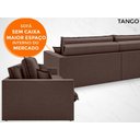 Ver imagem 4 de Sofá Tango 2,00M Sem Caixa, Retrátil e Reclinável Velosuede Chocolate - Netsofás