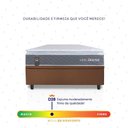 Ver imagem 5 de Conjunto Box Baú Marrom Luanda Cinza Espuma D28 Solteiro 88x188x69 - King House