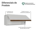 Ver imagem 6 de Armário Aéreo 1 Porta 70cm MDP Basculante Branco Madesa