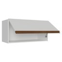 Ver imagem 2 de Armário Aéreo 1 Porta 70cm MDP Basculante Branco Madesa