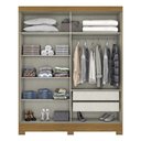 Ver imagem 3 de Guarda Roupa Casal B74 Nature Off White - Briz Móveis