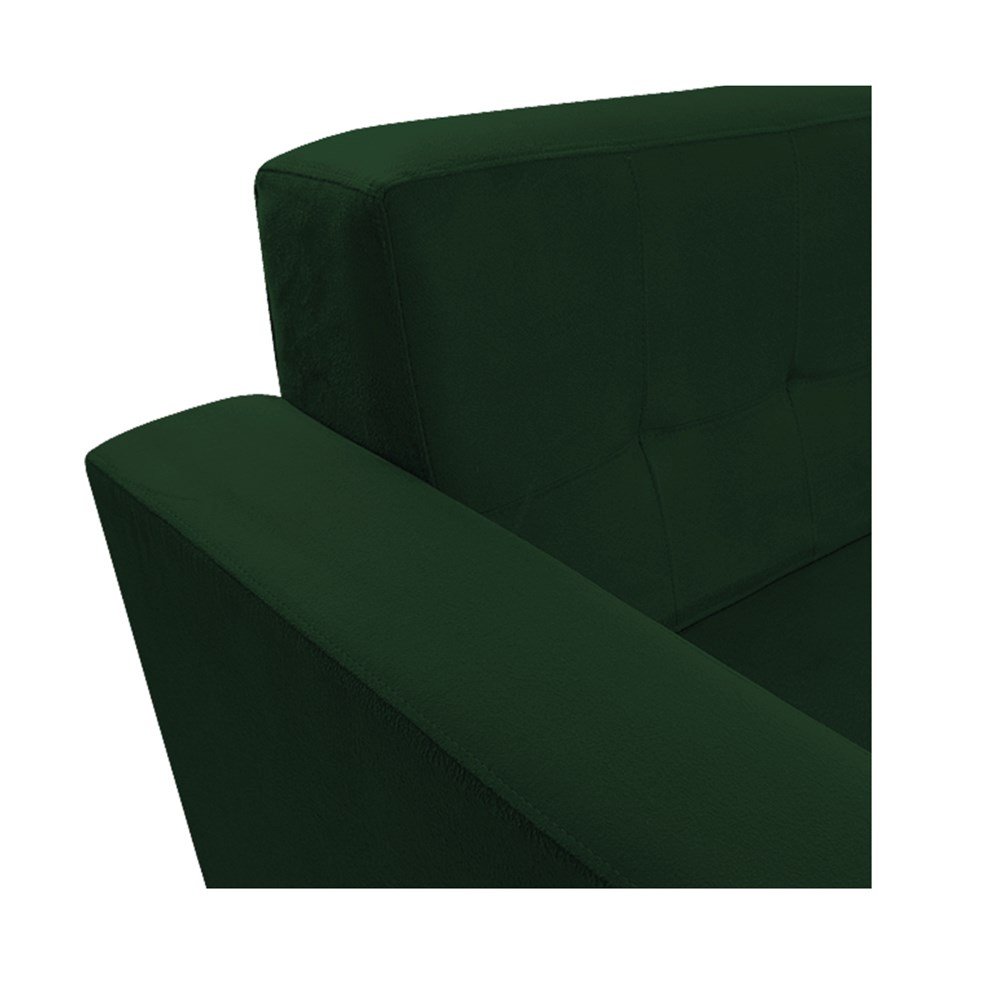 Sofá 2 Lugares Denver Suede Verde - AM Decor - 5