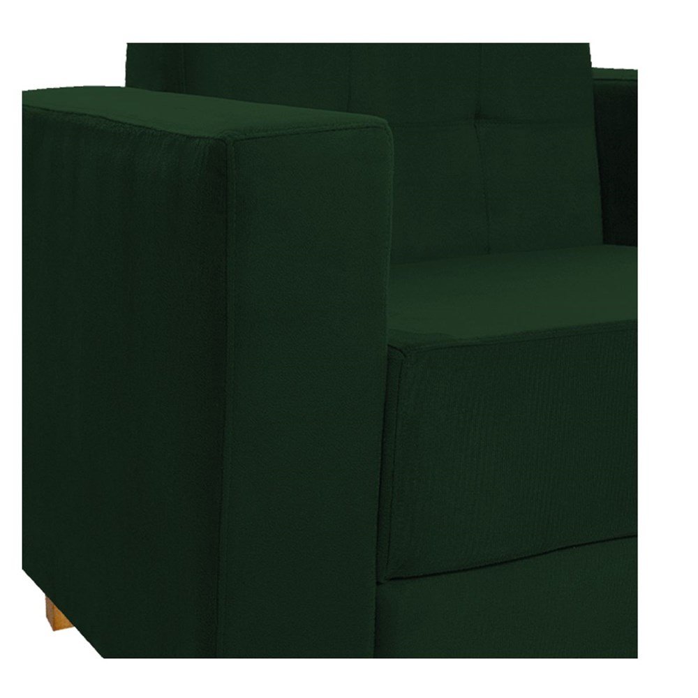 Sofá 2 Lugares Denver Suede Verde - AM Decor - 6