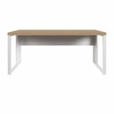 Ver imagem 2 de Escrivaninha Industrial 190cm MDP Macadâmia Branco F5 Office