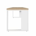 Ver imagem 4 de Escrivaninha Industrial 190cm MDP Macadâmia Branco F5 Office