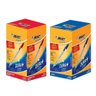 Kit Caixa de Caneta Esferográfica Cristal 1.0mm 100 Unidades Azul e Vermelho - Bic - 1