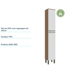 Paneleiro Simples com 2 Portas 100% MDF Itália Espresso Móveis - 4