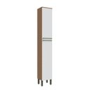 Ver imagem 3 de Paneleiro Simples com 2 Portas 100% MDF Itália Espresso Móveis Branco/Castanho