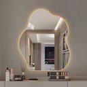 Ver imagem 3 de Espelho Banheiro Led Touch Organico 80x60 Cm Amarelo