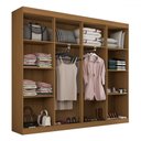 Ver imagem 6 de Guarda-roupa Casal Ele e Ela 8 Portas 8 Prateleiras com Espelho - Panorama Móveis