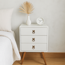 Ver imagem 1 de Mesa de Cabeceira 3 Gavetas