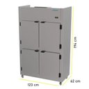 Ver imagem 2 de Mini Câmara Fria Industrial Inox 4 Portas 918 Litros 26kres4pdii Kofisa