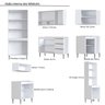 Cozinha Completa Modulada de Canto Athena 8 Peças Branco - 6