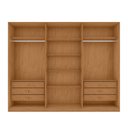 Ver imagem 3 de Guarda-roupa Casal 6 Portas Ollie Amêndoa
