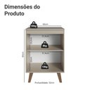 Ver imagem 3 de Balcão de Cozinha 60cm 1 Porta com Pés Nice Madesa