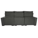 Ver imagem 6 de Sofá Retrátil e Reclinável 2.50m Molas Ensacadas e Costura Tripla Cama inBox Nobre Suede Cinza