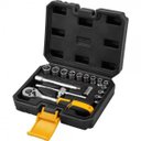 Ver imagem 1 de Soquetes Sextavados C/encaixe 1/4" C/ Catraca 16pc Vonder