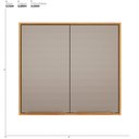 Ver imagem 2 de Armário Aéreo para Cozinha 2 Portas 80cm Plena Amarelo/Cinamon/Nude Prime Tx