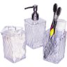 Utensílios para Banheiro Kit Banho Glamour 3pcs Cristal - 3