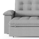 Ver imagem 4 de Sofá 4 Lugares New Imperatore Retrátil/reclinável Linho Cinza 250cm
