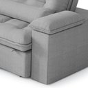 Ver imagem 5 de Sofá 4 Lugares New Imperatore Retrátil/reclinável Linho Cinza 250cm
