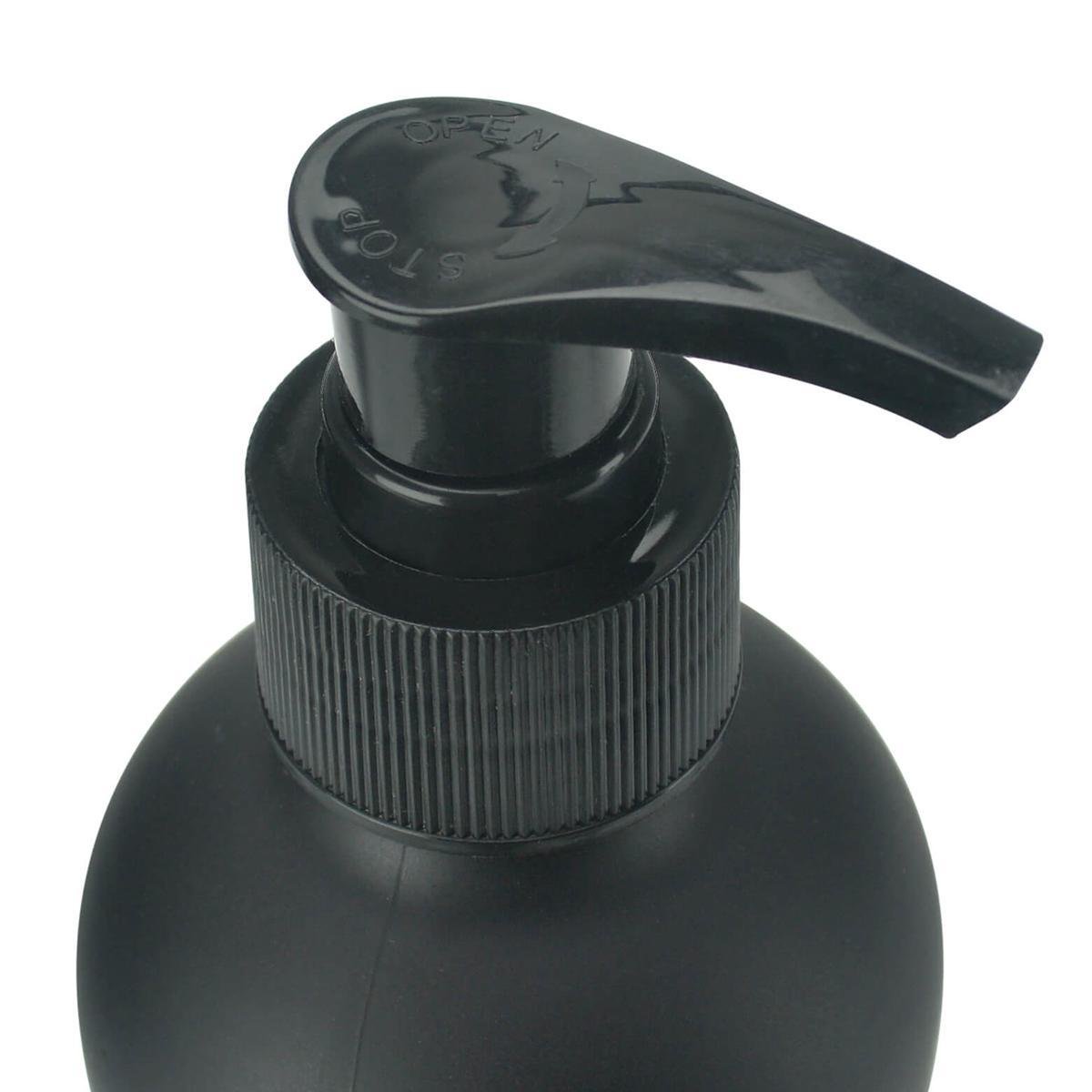 Porta Sabonete Liquido de Vidro Preto Pump 250ml - 3