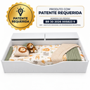 Ver imagem 5 de Cama Berço Juvenil Montessoriana com 2 Baús Flora 100% MDF:Branco