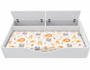 Ver imagem 7 de Cama Berço Juvenil Montessoriana com 2 Baús Flora 100% MDF:Branco