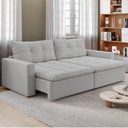 Ver imagem 2 de Sofá Retrátil e Reclinável Joinville 1,70m Linho