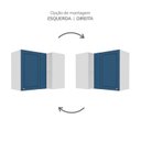 Ver imagem 5 de Armário de Canto Aéreo Pérola Yescasa