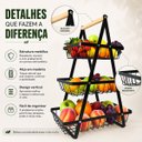 Ver imagem 2 de Fruteira de Mesa c/3 Prateleiras
