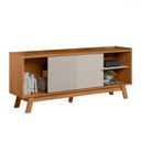 Ver imagem 3 de Rack para Tv até 65 Polegadas Kraken 1 Porta 1 Prateleira Nature/off White - Pnr Móveis