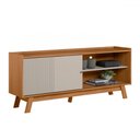 Ver imagem 2 de Rack para Tv até 65 Polegadas Kraken 1 Porta 1 Prateleira Nature/off White - Pnr Móveis