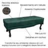 Calçadeira Recamier Casal 140cm Alba Veludo Verde Floresta - 3