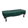 Calçadeira Recamier Casal 140cm Alba Veludo Verde Floresta - 1