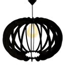 Ver imagem 1 de Luminária Teto tipo Pendente OLIMPÍA MDF Completa -:Preta