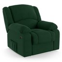 Ver imagem 1 de Poltrona do Papai Reclinável Melim Elétrica Led Massagem Veludo Verde Fh1