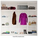 Ver imagem 2 de Closet Ele e Ela 8 Prateleiras Malbec Branco Fosco - Panorama Móveis