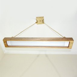Luminária Lustre Pendente Rústico Madeira Led Lustre 20w - 2