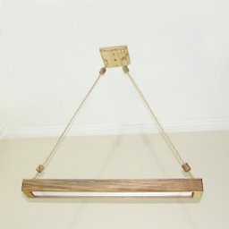 Luminária Lustre Pendente Rústico Madeira Led Lustre 20w - 3