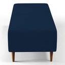 Ver imagem 2 de Kit 02 Puffs Bali Pés Palito 120x50 Cm Suede Azul Marinho
