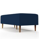 Ver imagem 3 de Kit 02 Puffs Bali Pés Palito 120x50 Cm Suede Azul Marinho