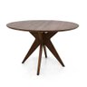 Conjunto Mesa Redonda Canela Adele 120cm com 4 Cadeiras Charles Eames Eiffel Preto - Iaza Móveis - 2