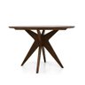 Conjunto Mesa Redonda Canela Adele 120cm com 4 Cadeiras Charles Eames Eiffel Preto - Iaza Móveis - 3