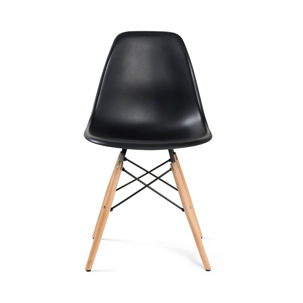Conjunto Mesa Redonda Canela Adele 120cm com 4 Cadeiras Charles Eames Eiffel Preto - Iaza Móveis - 6