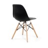 Conjunto Mesa Redonda Canela Adele 120cm com 4 Cadeiras Charles Eames Eiffel Preto - Iaza Móveis - 8