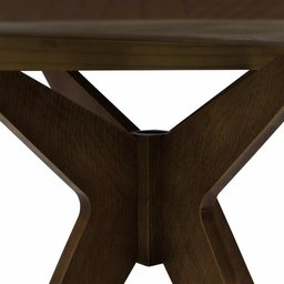 Conjunto Mesa Redonda Canela Adele 120cm com 4 Cadeiras Charles Eames Eiffel Preto - Iaza Móveis - 4