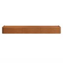 Ver imagem 2 de Aparador Suspenso 100% MDF 3 Gavetas 180cm com LED Apolo Marrom/Marromle